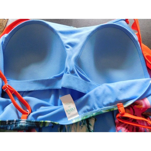 Oasis Swimsuit 3X Womens Toucan One Piece Suit Plus Size 3X - Picture 9 of 13